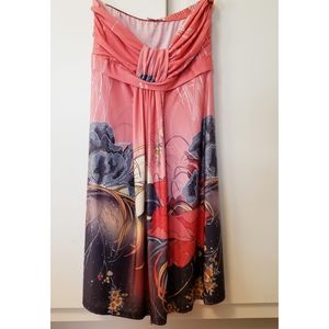 Strapless summer dress